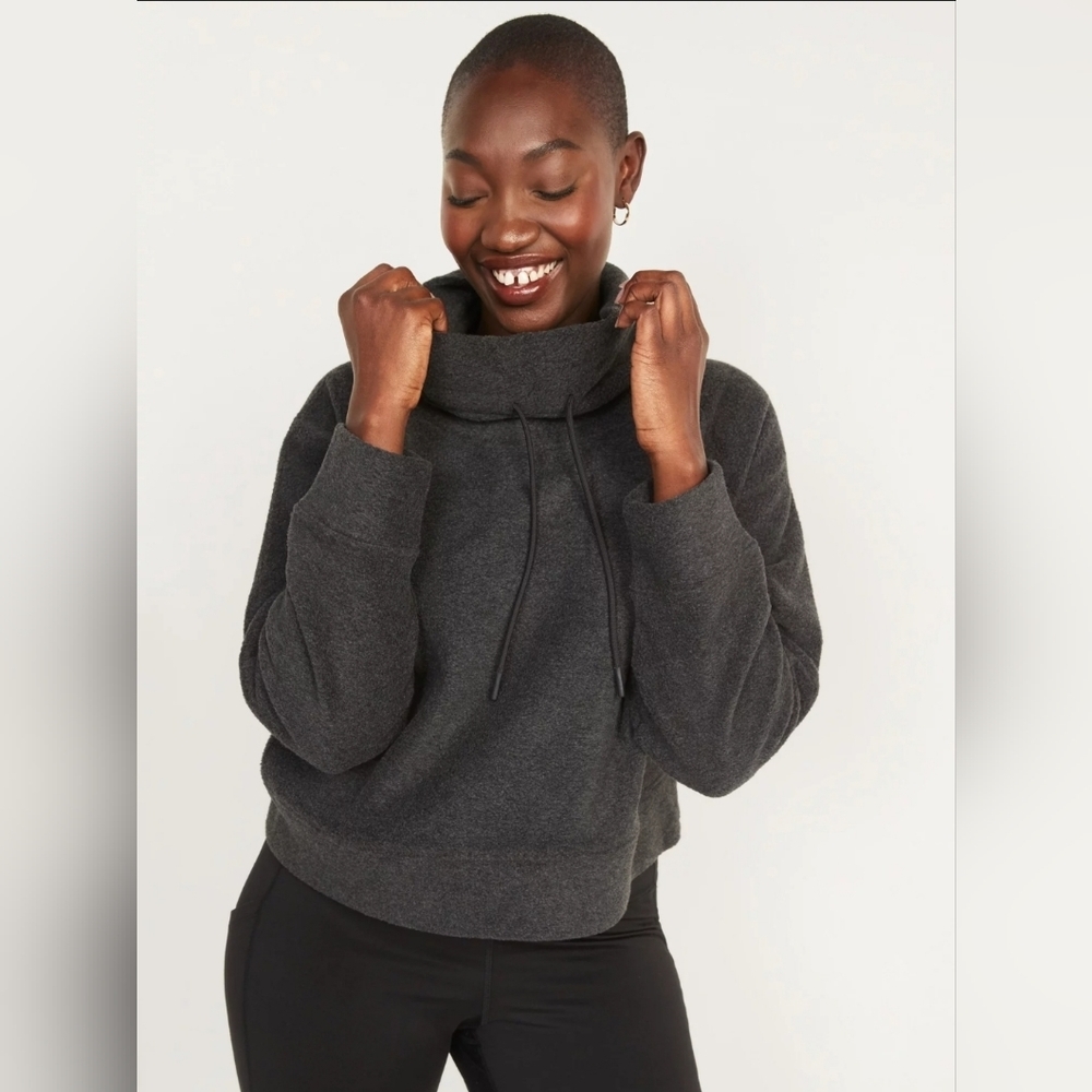 Old Navy - Fleece Mock Neck Sweatshirt